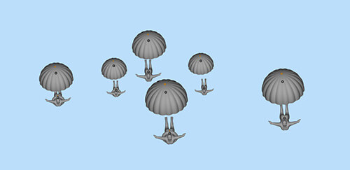 3D Printed parachute 017