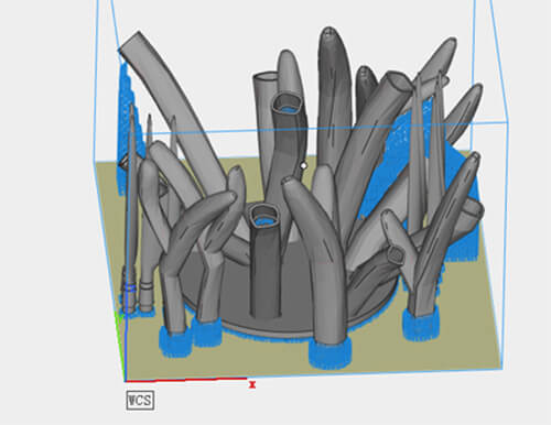 3D-printed coral tree 4