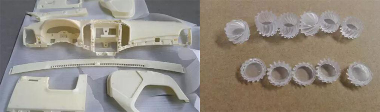 3D-printed plastic parts
